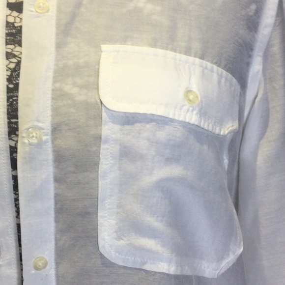 EUC RL Silk Blend White Button Down Shirt, L - Picture 4 of 8